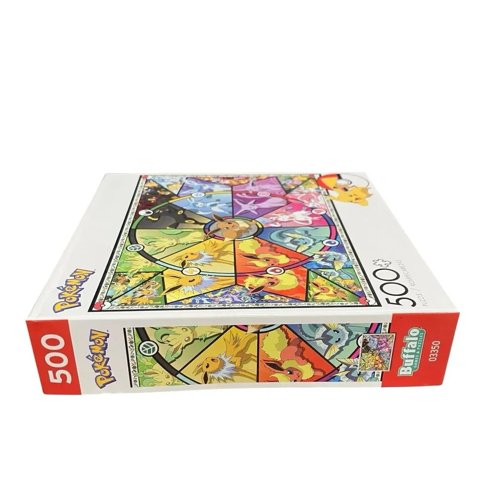 Pokemon Eevee Evolutions 500 Piece Buffalo Games Jigsaw Puzzle Pikachu Jolteon